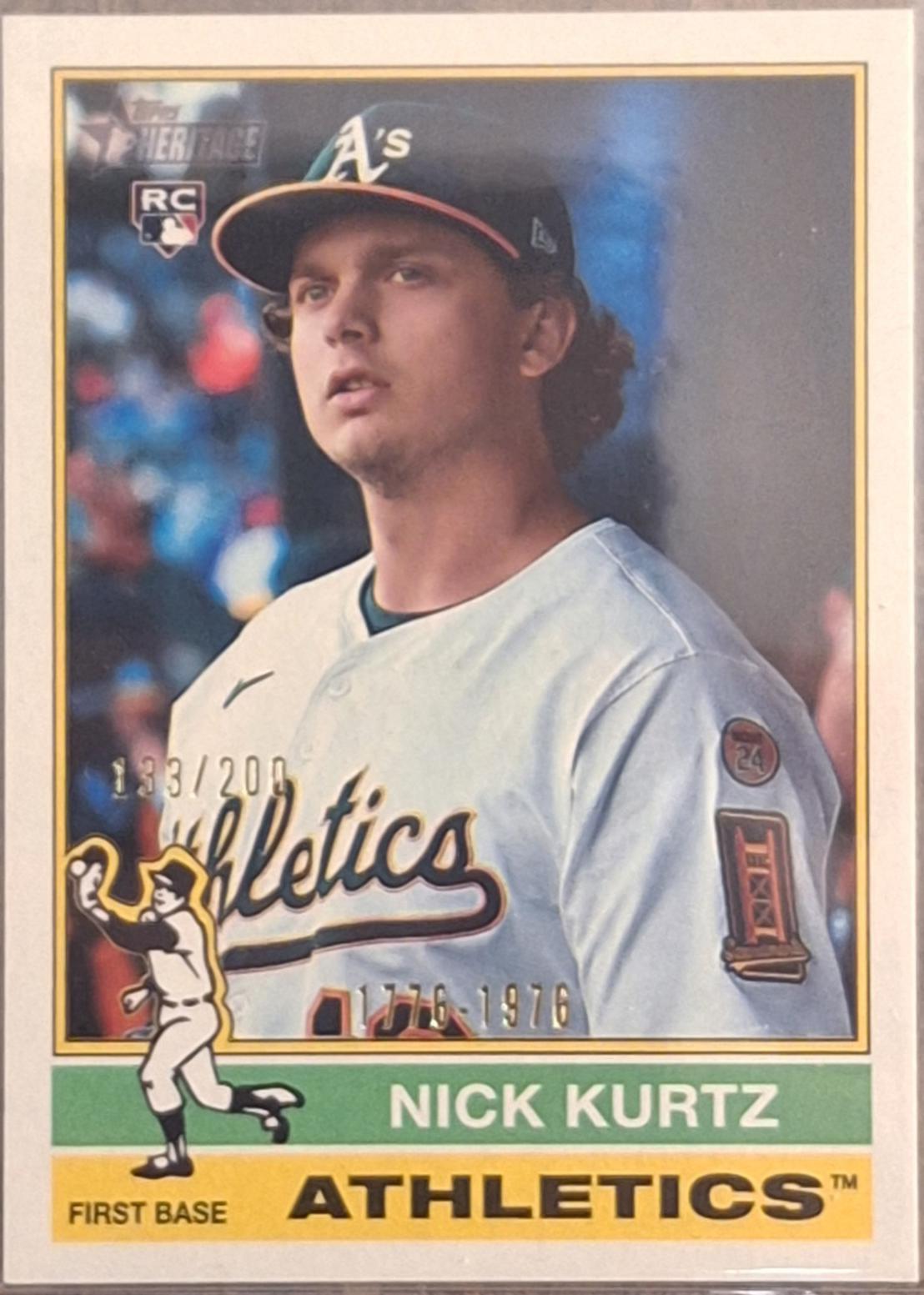 2025 Topps Heritage High Number Nick Kurtz [Bicentennial SP] #706 card