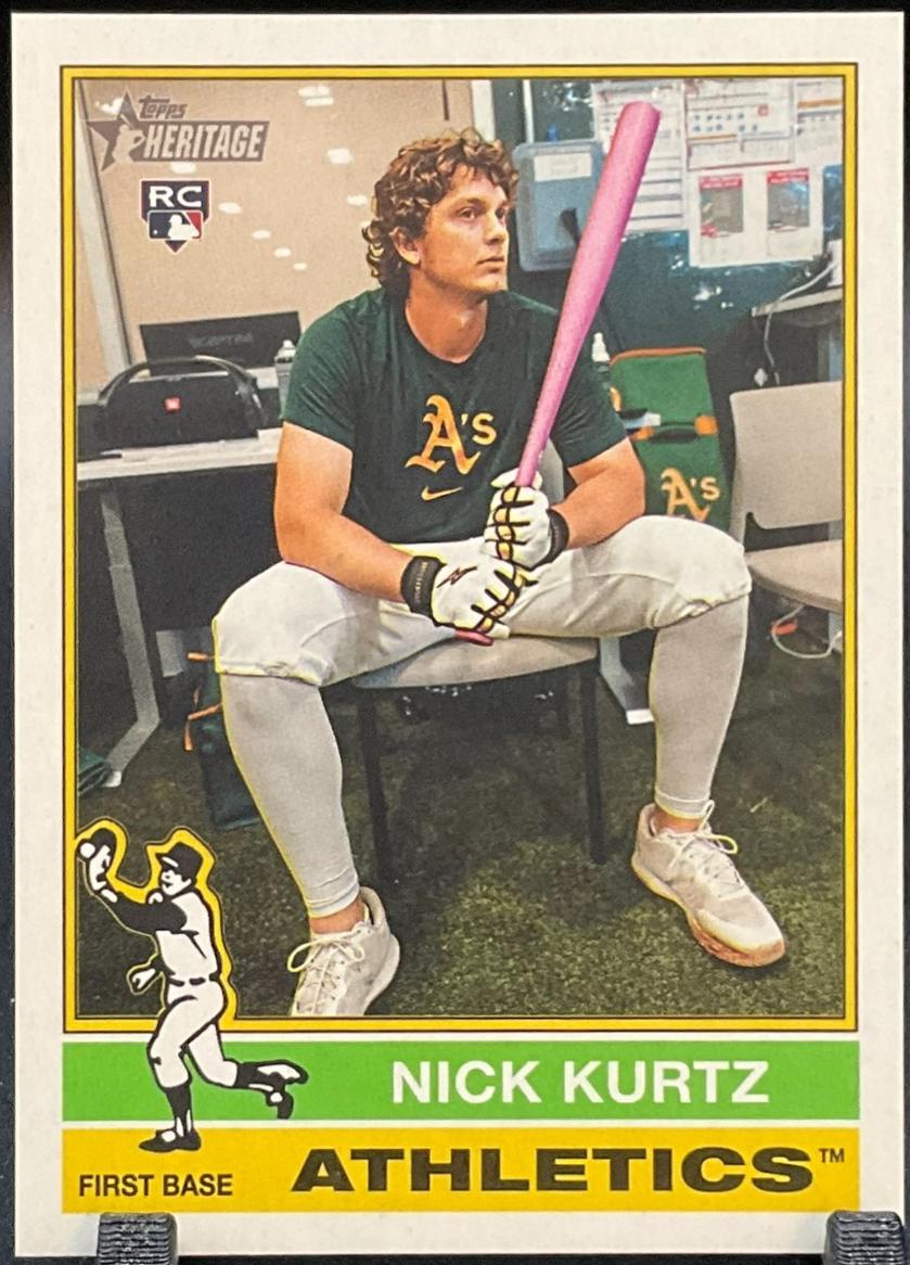 2025 Topps Heritage High Number Nick Kurtz [Image Variation] #706 card