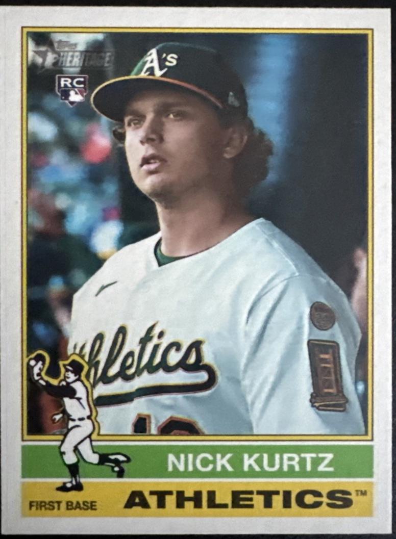 2025 Topps Heritage High Number Nick Kurtz [SP] #706 card