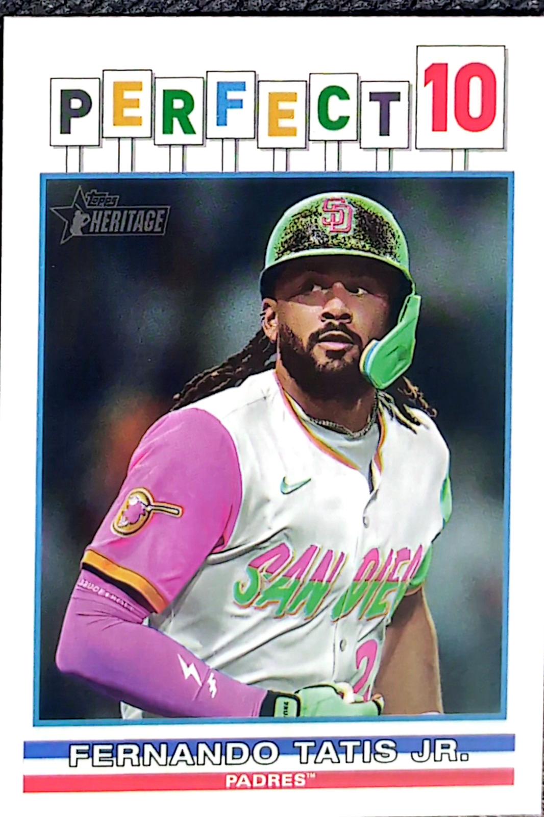 2025 Topps Heritage High Number Perfect 10 Fernando Tatis Jr. #P10-12 card