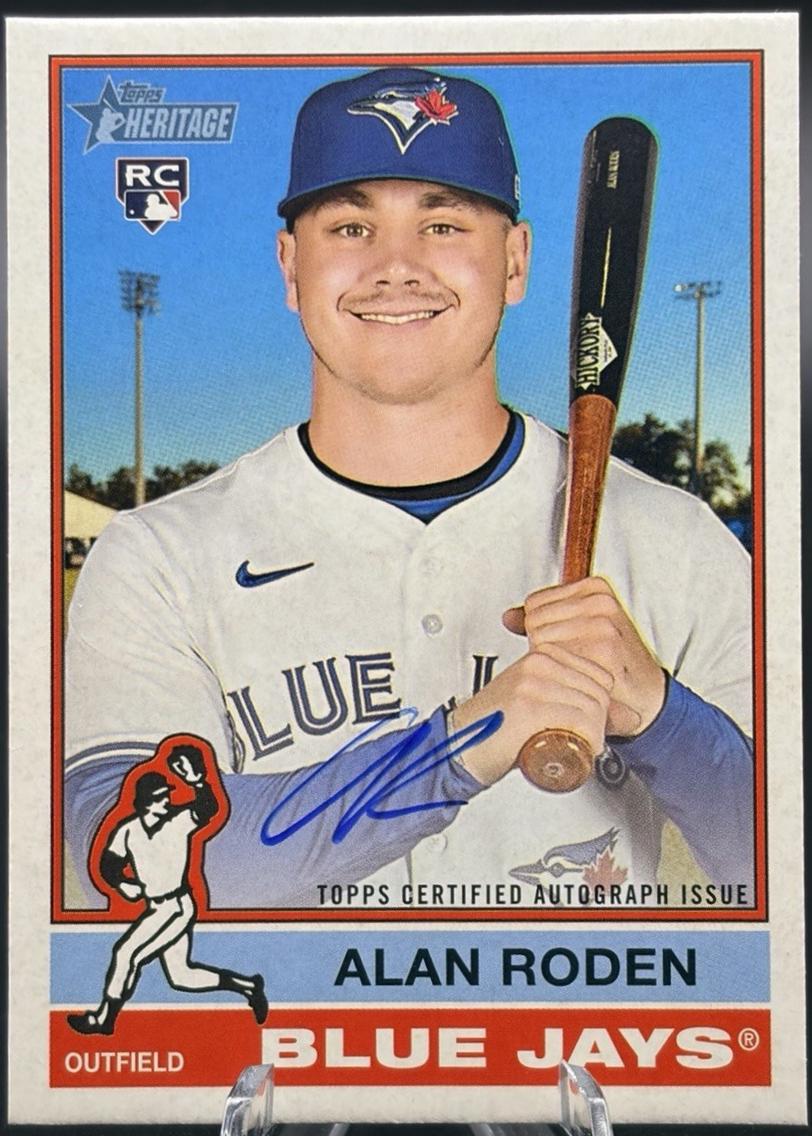 2025 Topps Heritage High Number Real One Autograph Alan Roden #ROA-AR card