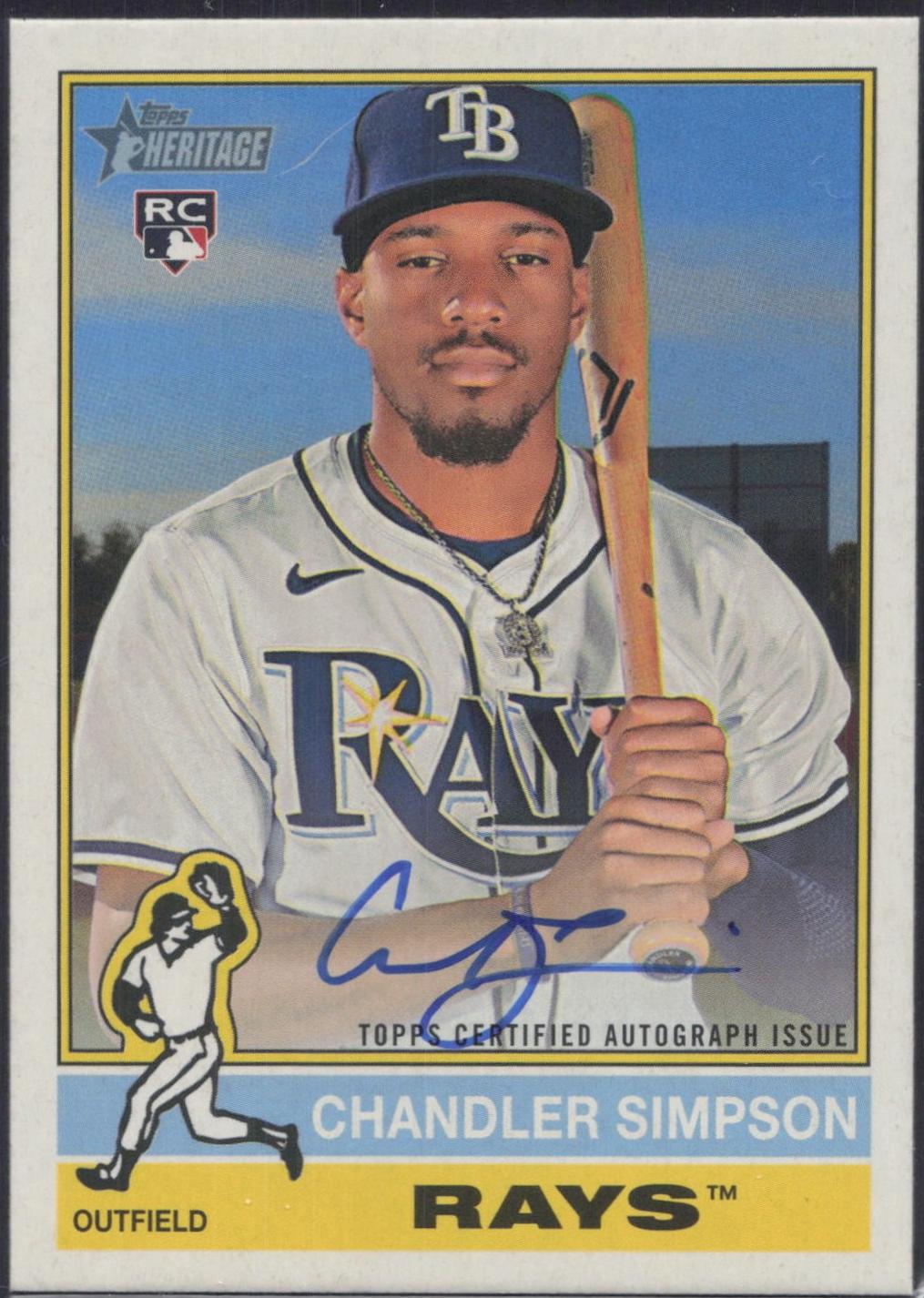 2025 Topps Heritage High Number Real One Autograph Chandler Simpson #ROA-CH card