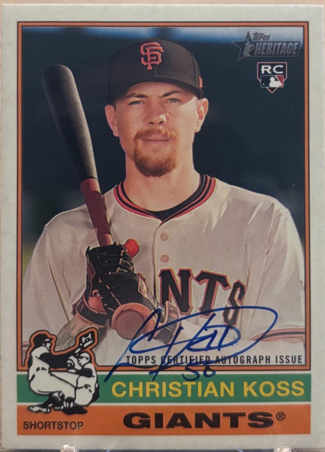 2025 Topps Heritage High Number Real One Autograph Christian Koss #ROA-CK card