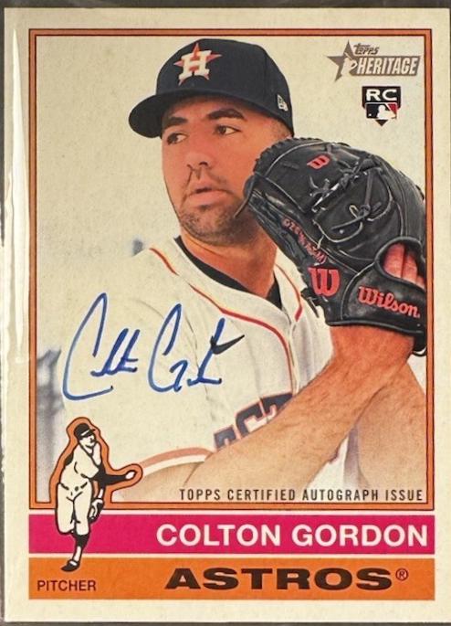 2025 Topps Heritage High Number Real One Autograph Colton Gordon #ROA-CG card