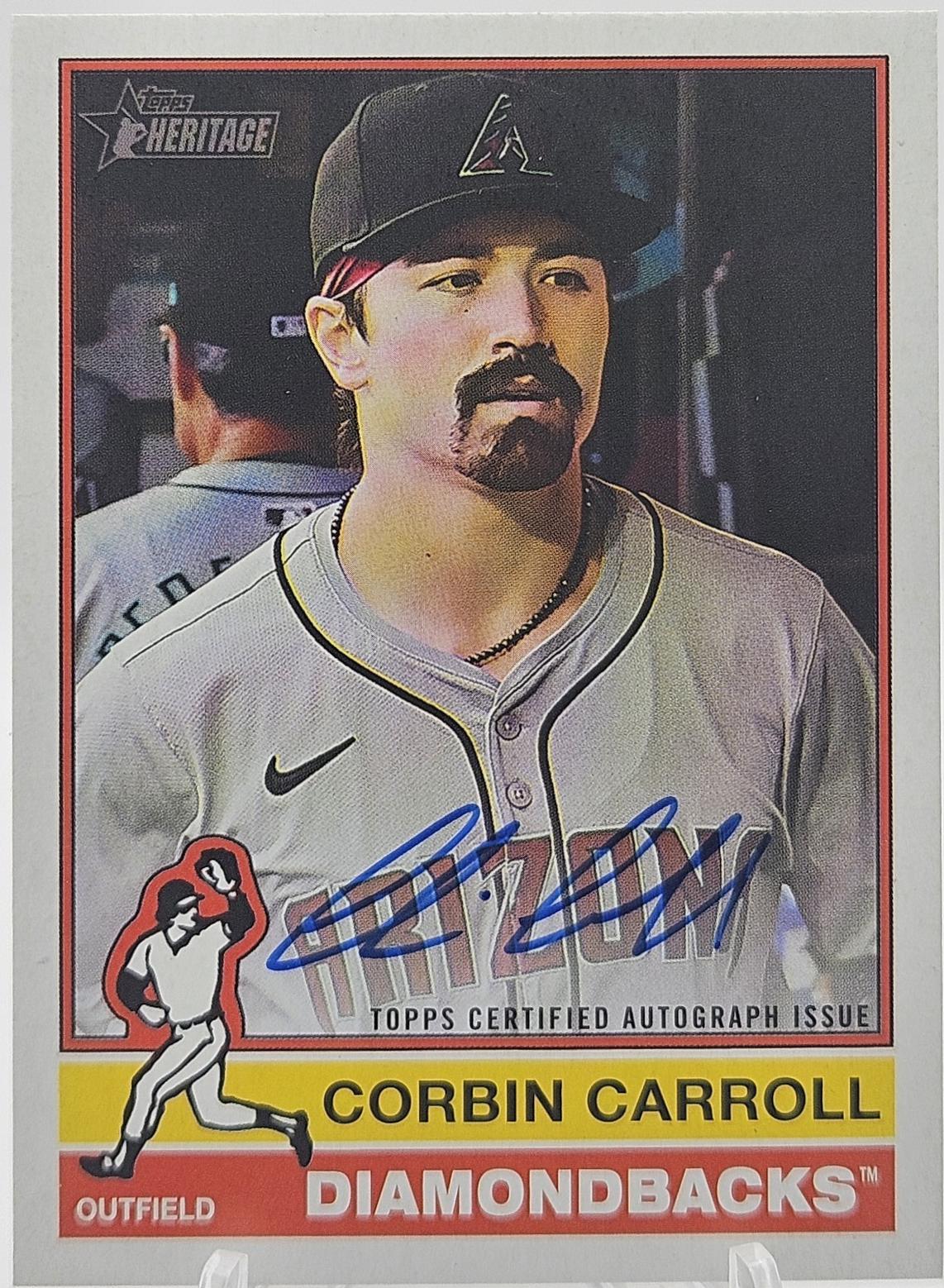 2025 Topps Heritage High Number Real One Autograph Corbin Carroll #ROA-CCA card
