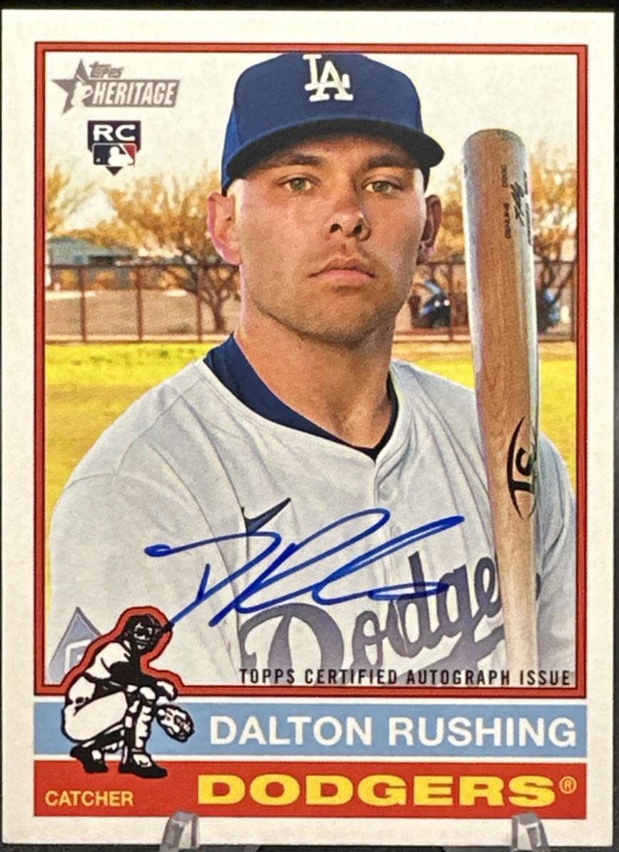 2025 Topps Heritage High Number Real One Autograph Dalton Rushing #ROA-RU card
