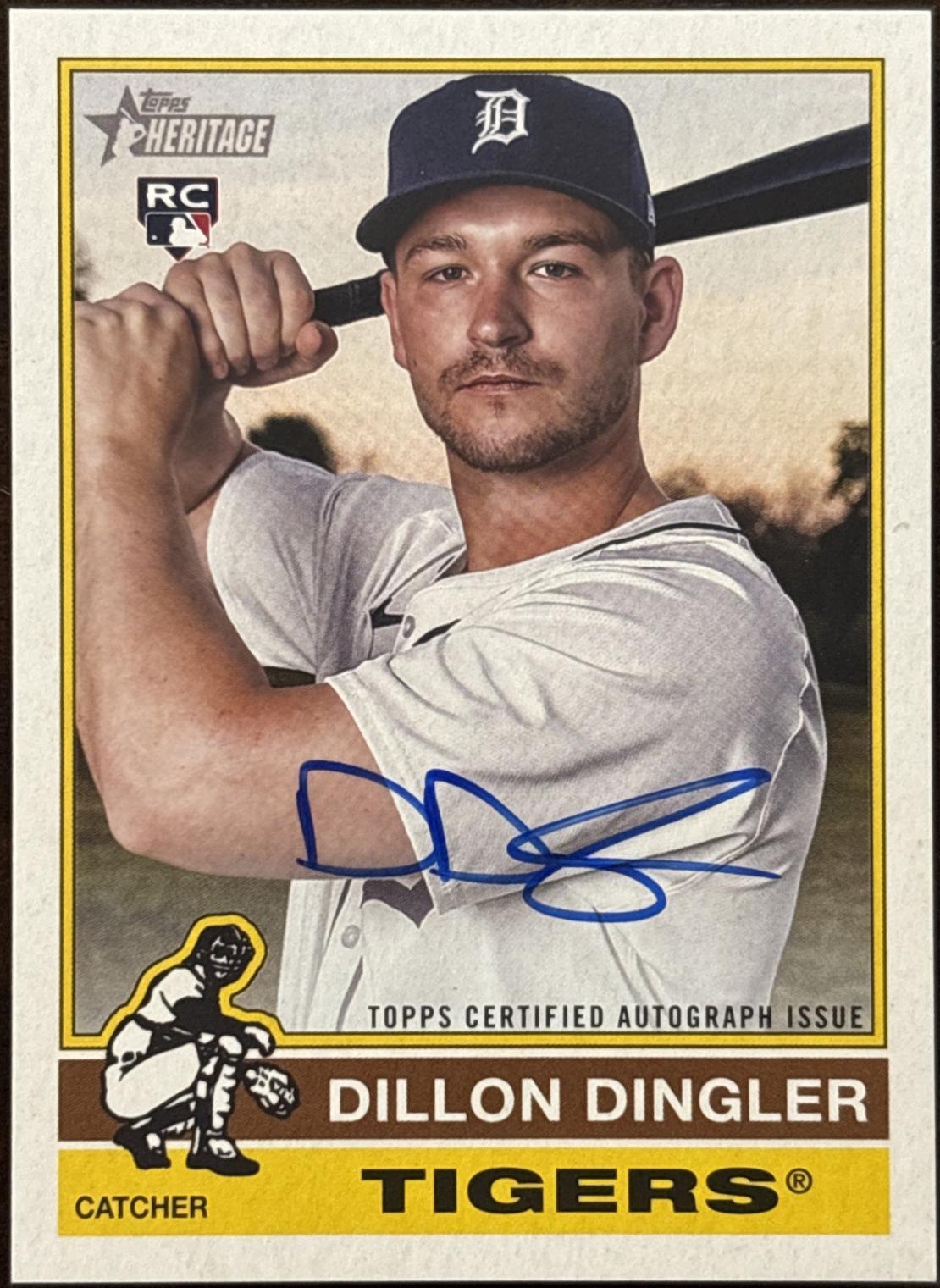 2025 Topps Heritage High Number Real One Autograph Dillon Dingler #ROA-DD card