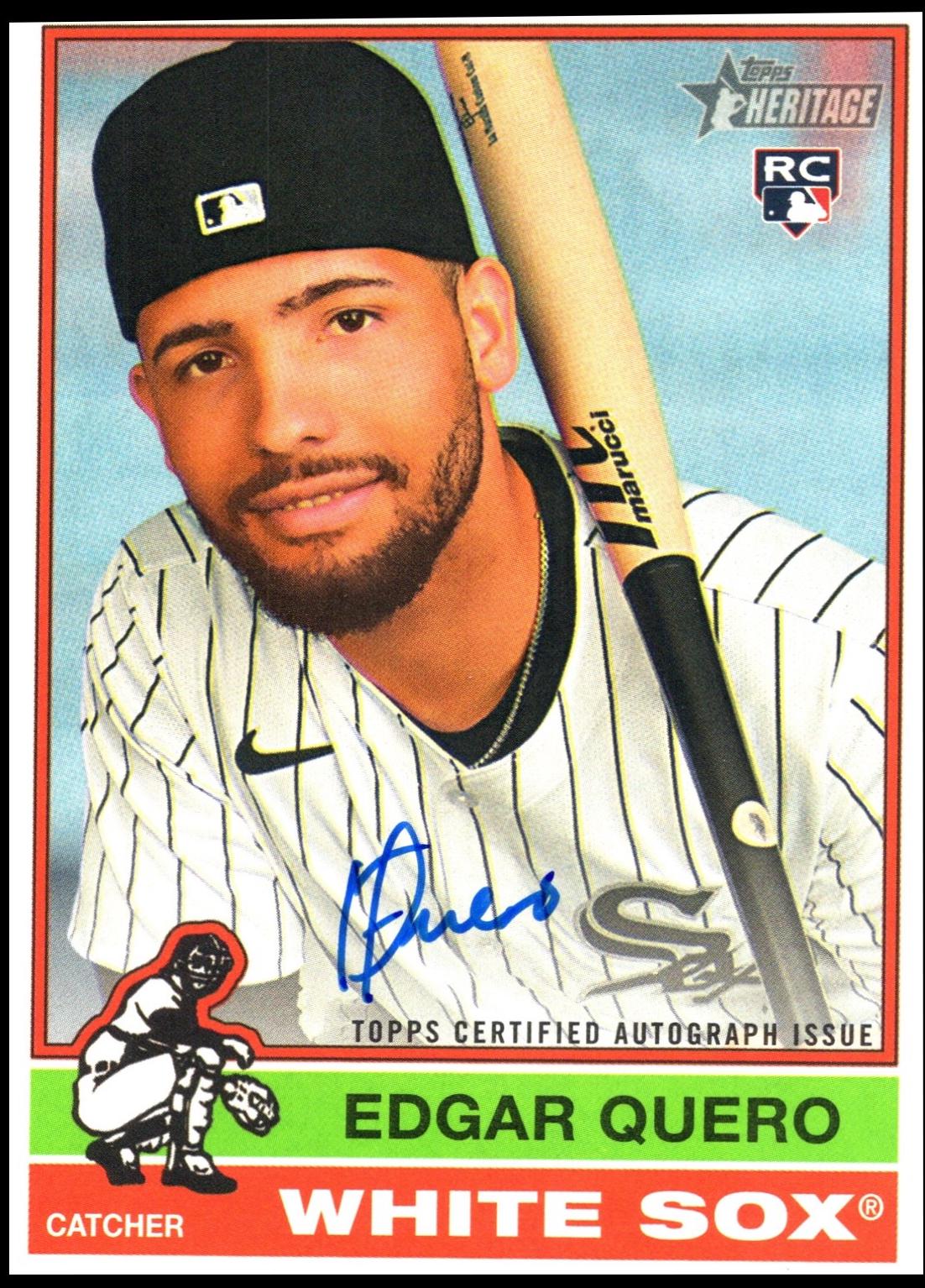 2025 Topps Heritage High Number Real One Autograph Edgar Quero #ROA-EQ card