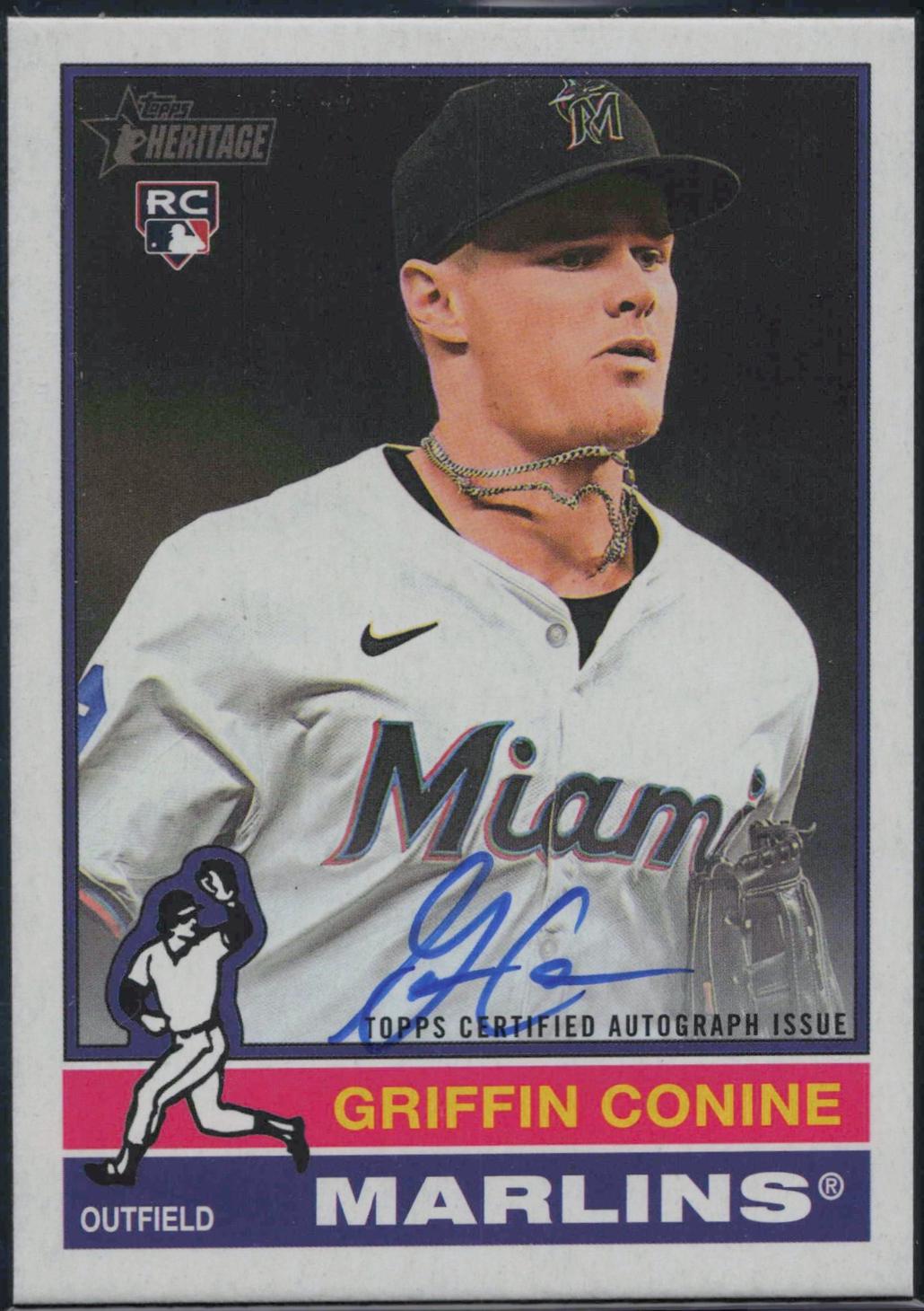 2025 Topps Heritage High Number Real One Autograph Griffin Conine #ROA-GC card