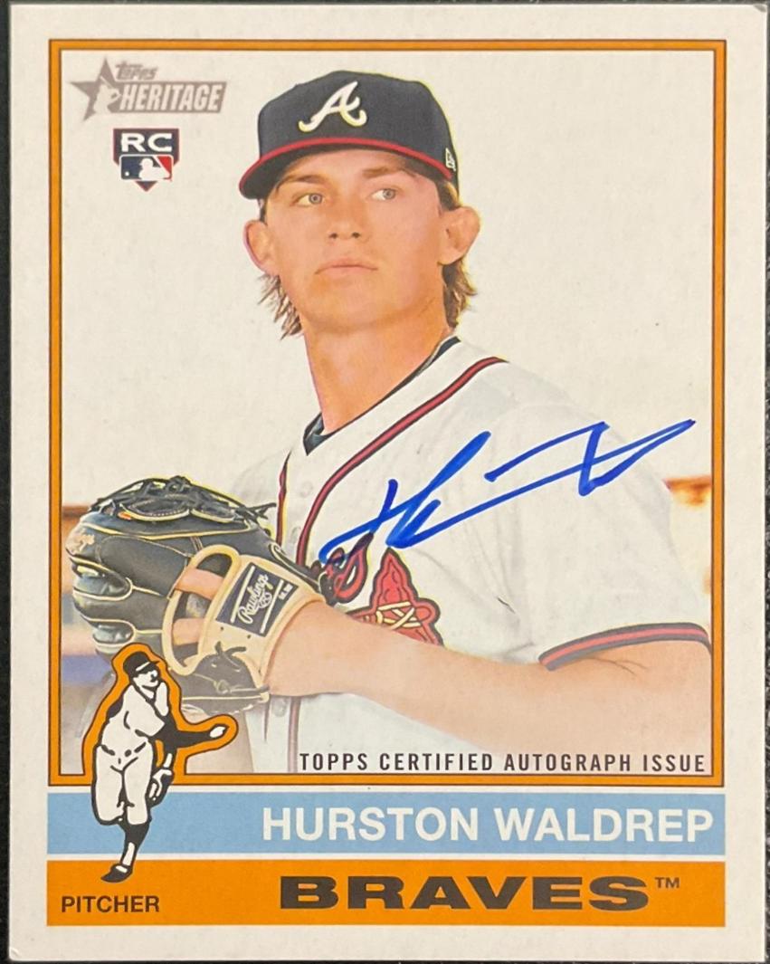 2025 Topps Heritage High Number Real One Autograph Hurston Waldrep #ROA-HW card