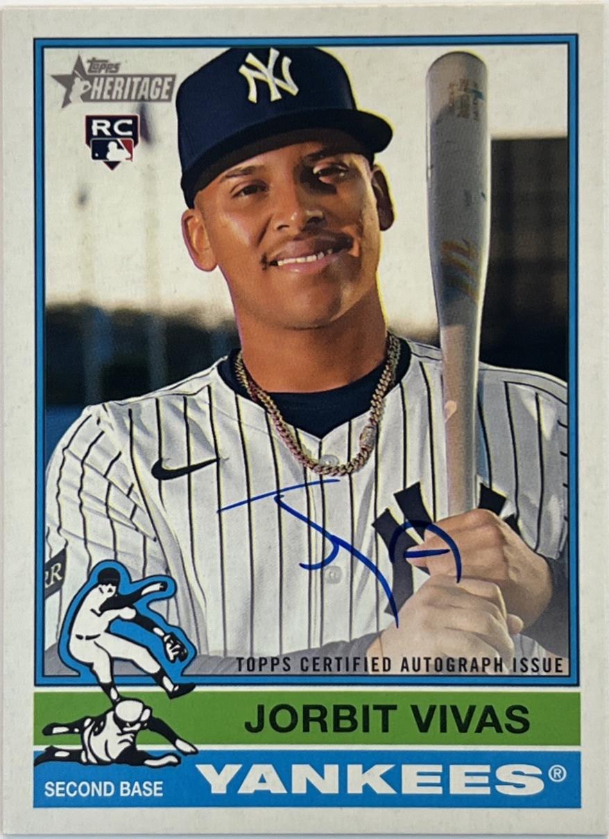 2025 Topps Heritage High Number Real One Autograph Jorbit Vivas #ROA-JV card