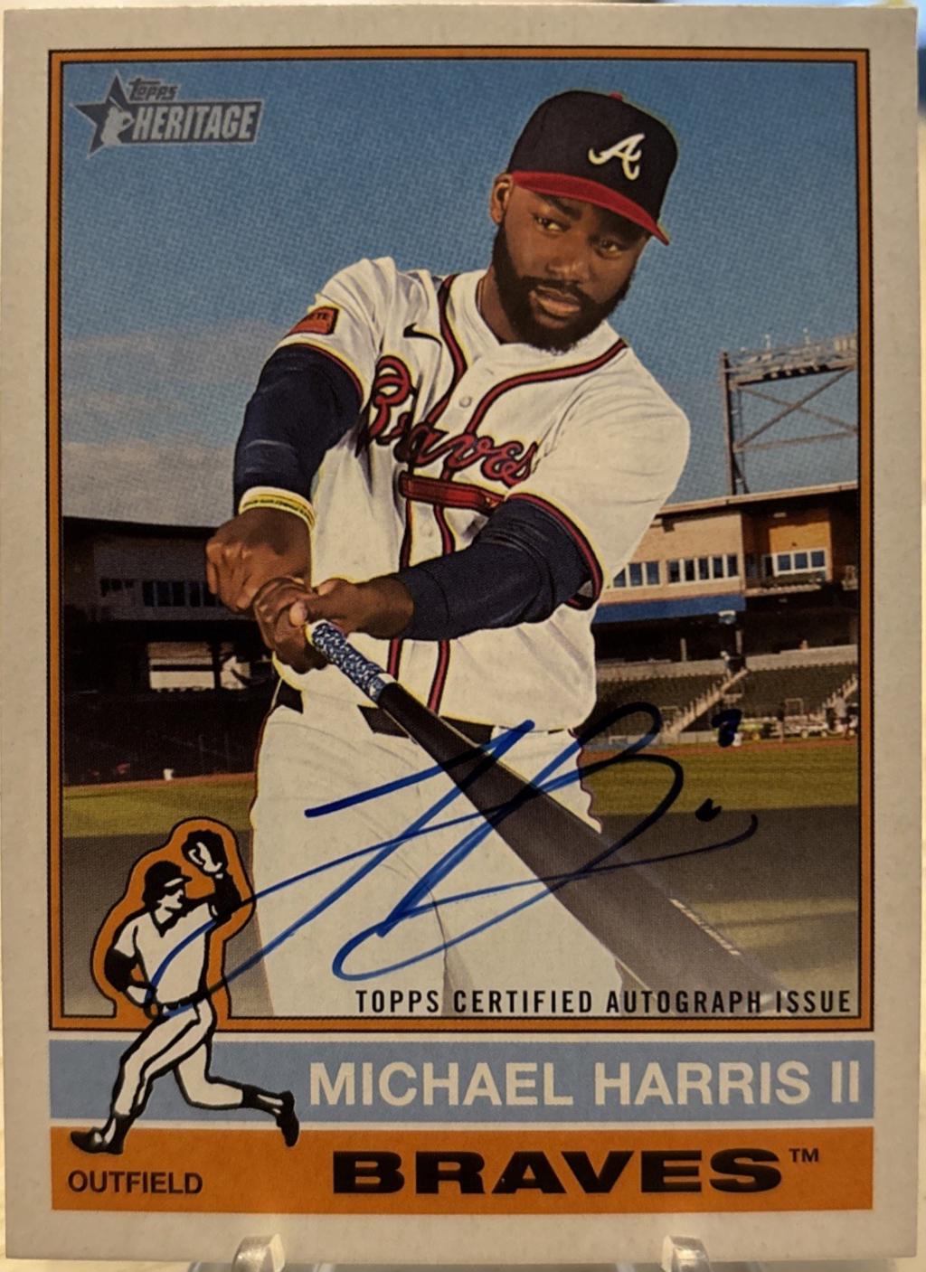 2025 Topps Heritage High Number Real One Autograph Michael Harris II #ROA-MH card