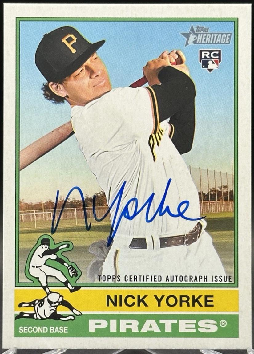 2025 Topps Heritage High Number Real One Autograph Nick Yorke #ROA-NY card