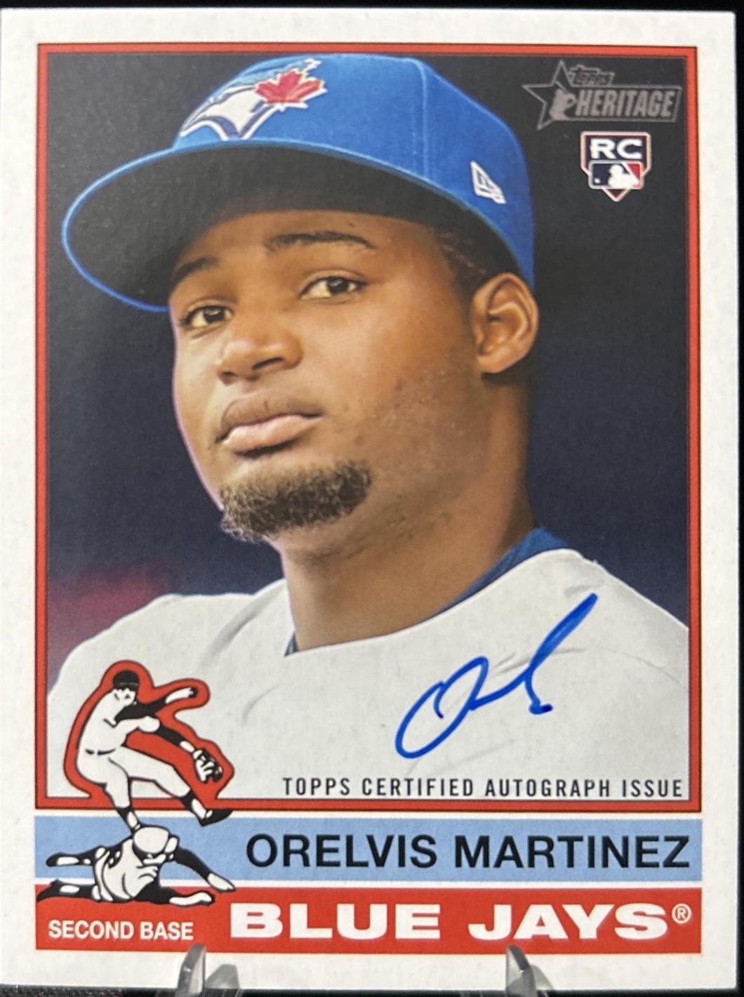 2025 Topps Heritage High Number Real One Autograph Orelvis Martinez #ROA-OM card