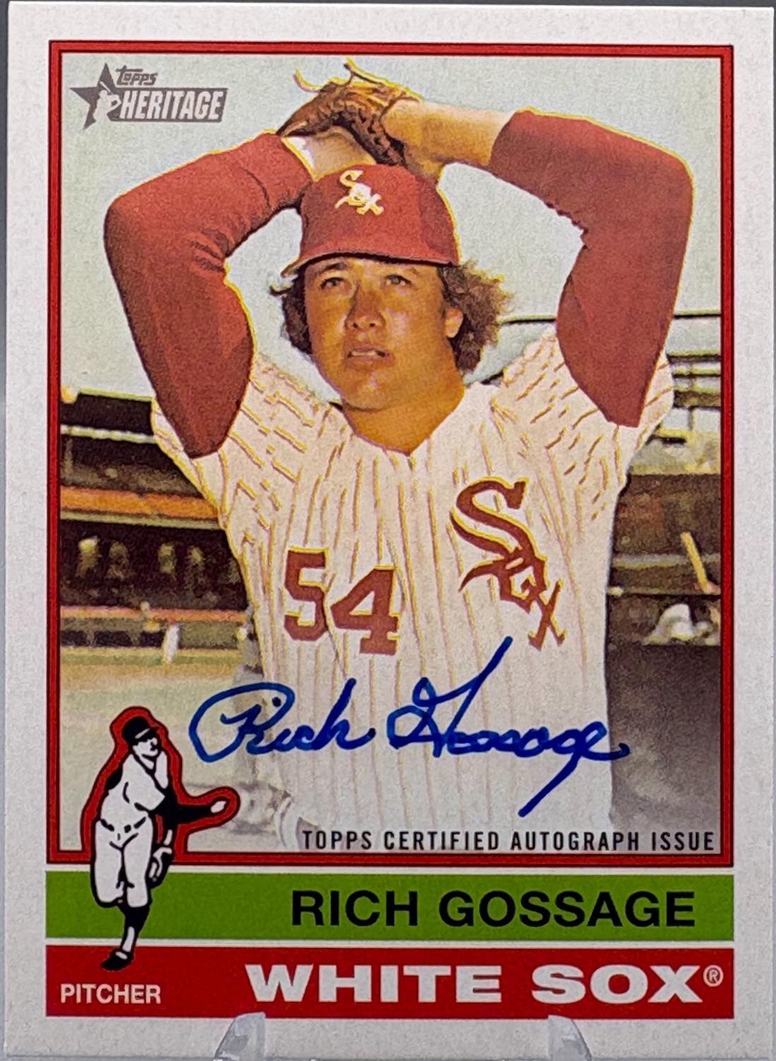 2025 Topps Heritage High Number Real One Autograph Rich Gossage #ROA-RGO card