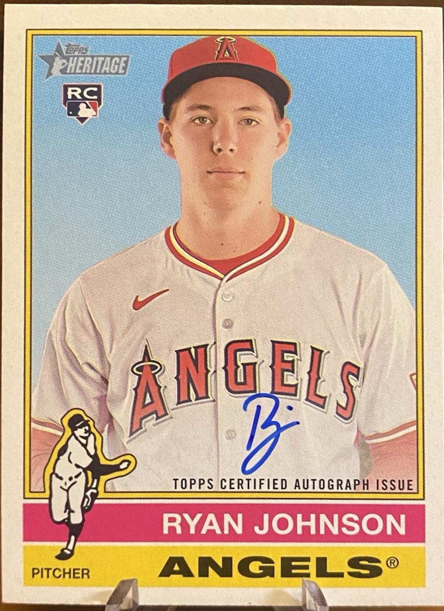 2025 Topps Heritage High Number Real One Autograph Ryan Johnson #ROA-RJ card