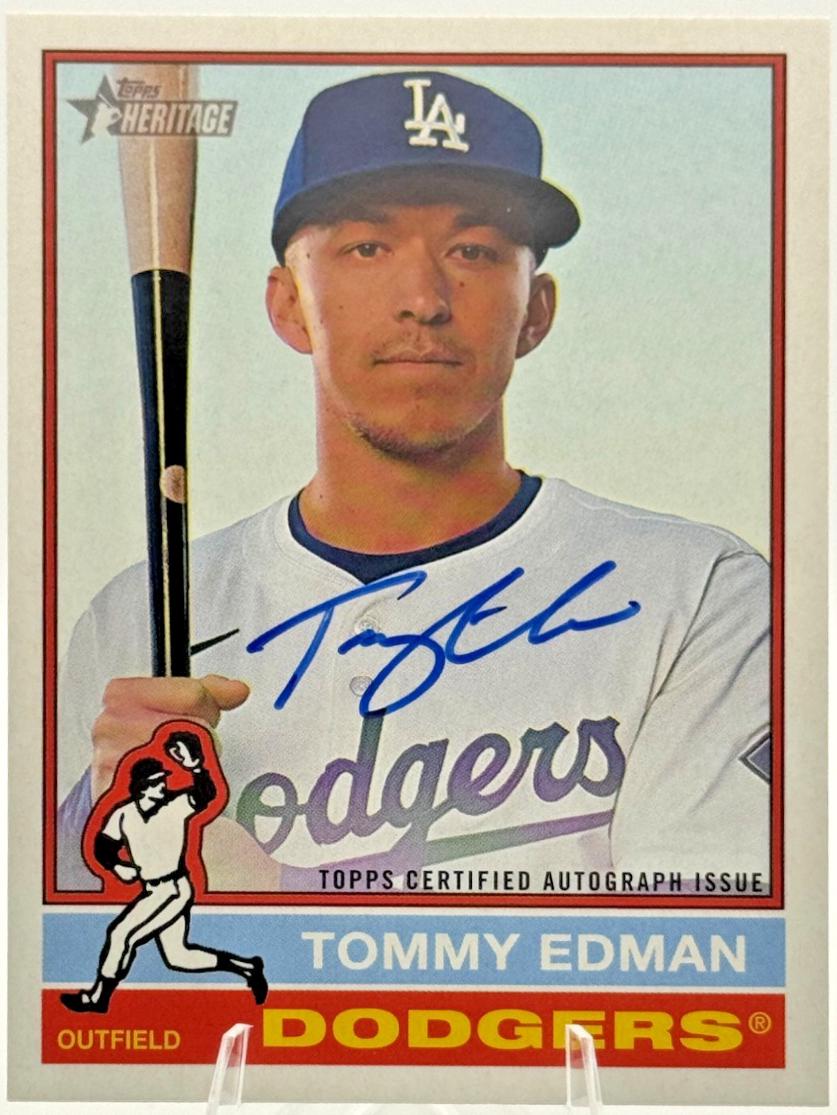 2025 Topps Heritage High Number Real One Autograph Tommy Edman #ROA-TE card