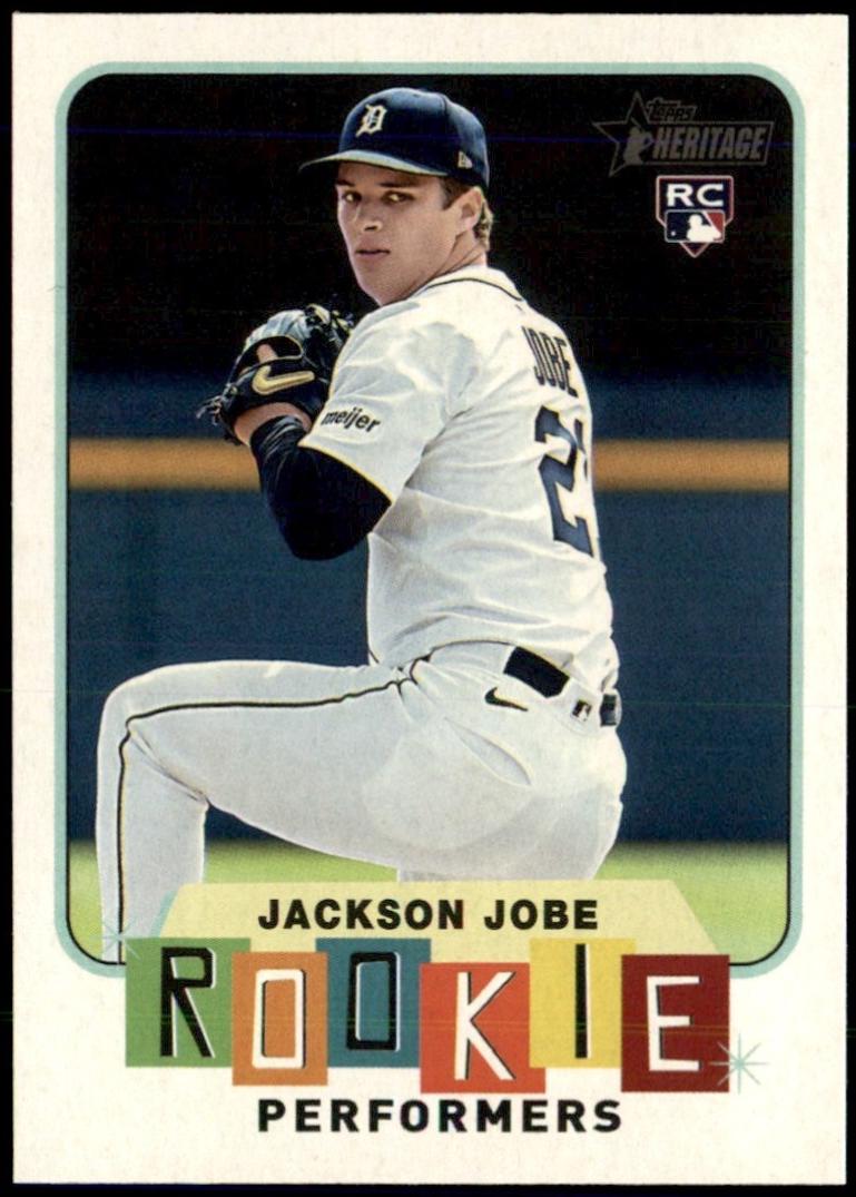 2025 Topps Heritage High Number Rookie Performers Jackson Jobe #RP-14 card