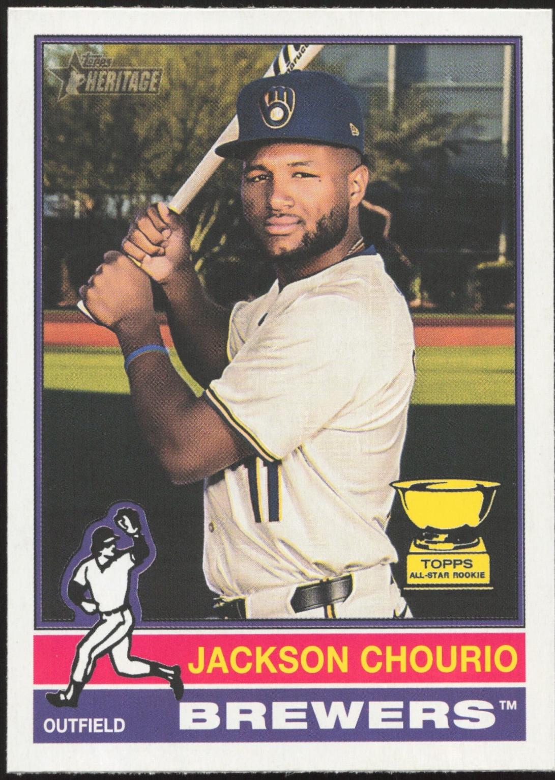2025 Topps Heritage Jackson Chourio #106 card