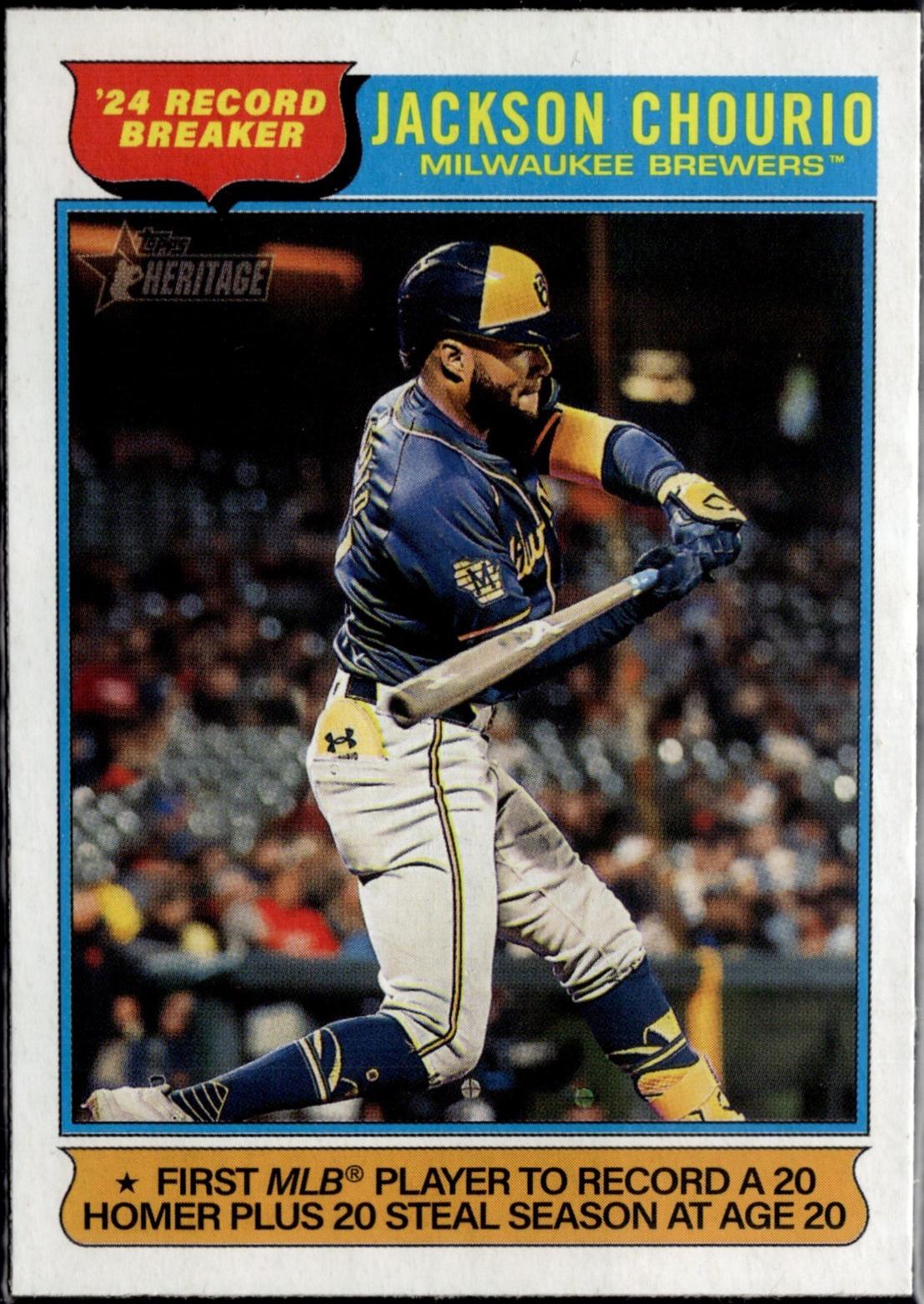 2025 Topps Heritage Jackson Chourio #5 card