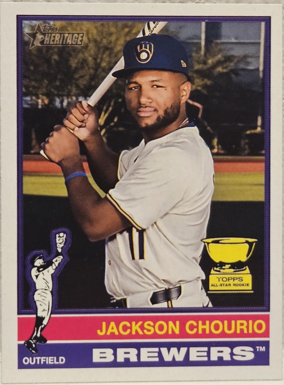 2025 Topps Heritage Jackson Chourio [Alternate Cartoon Variation] #106 card