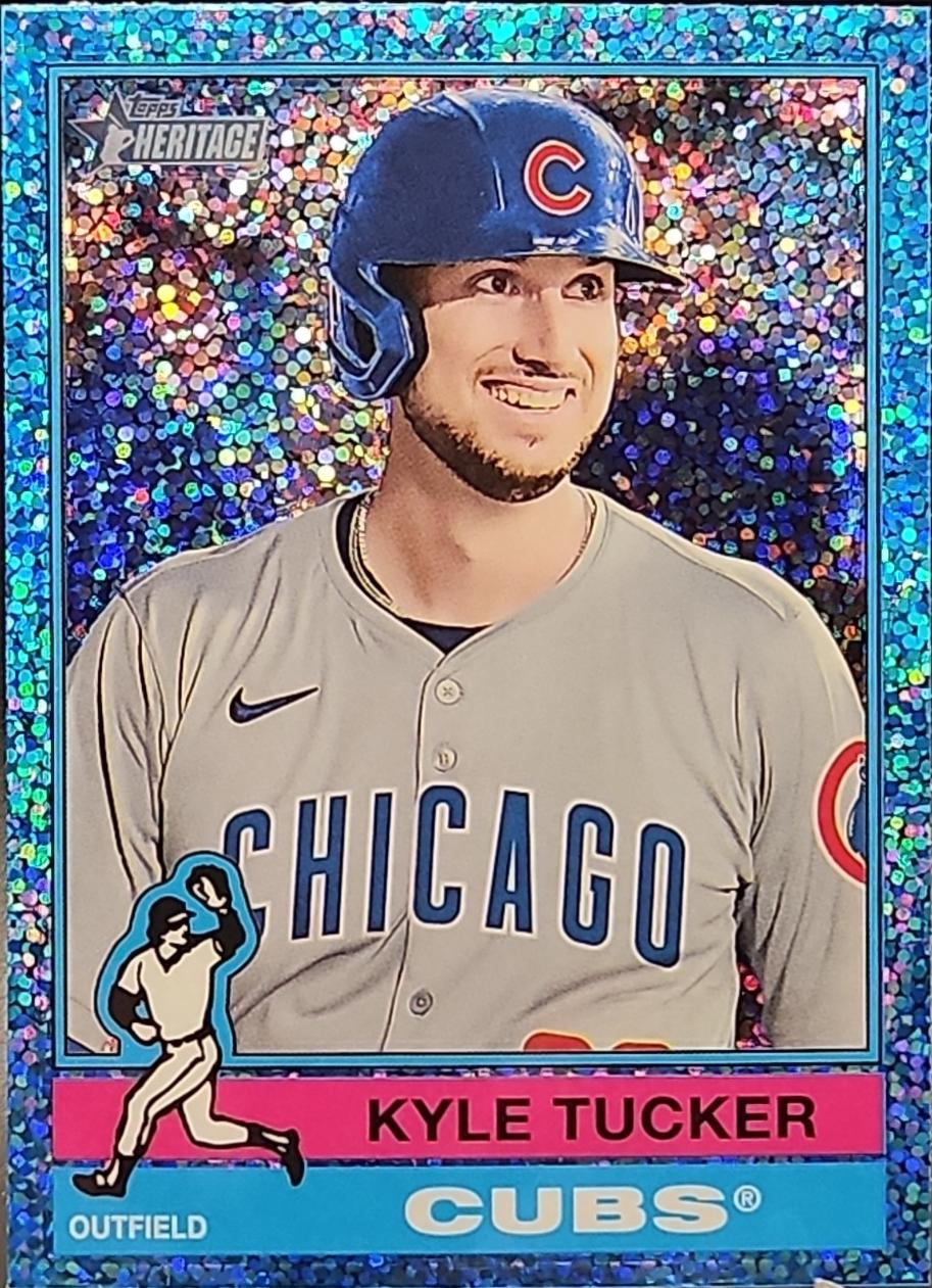 2025 Topps Heritage Kyle Tucker [Blue Sparkle Variation] #227 card