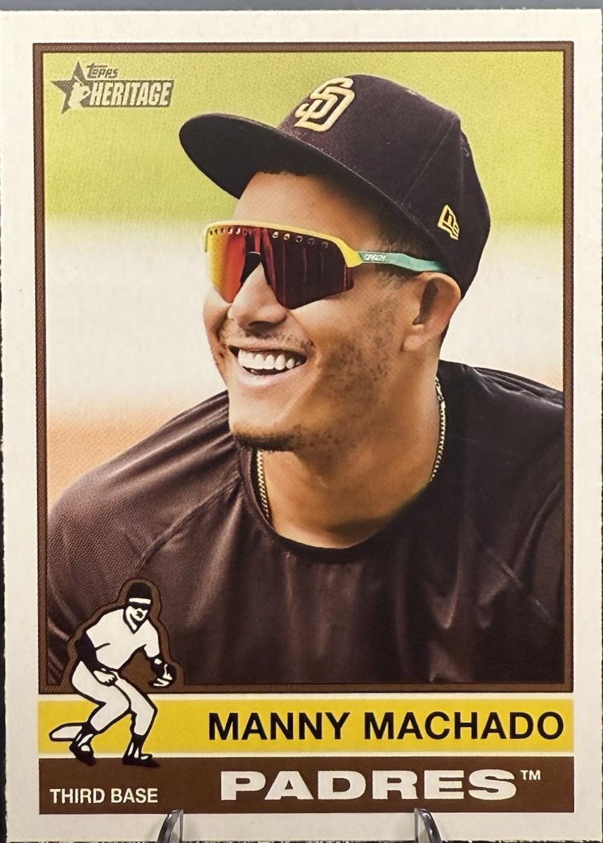 2025 Topps Heritage Manny Machado [Image Variation] #330 card