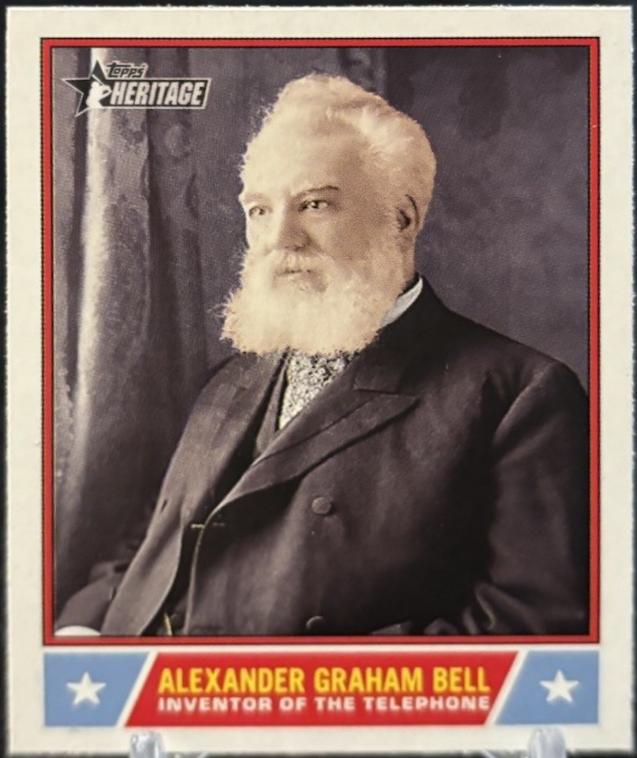 2025 Topps Heritage Notable American Alexander Graham Bell #NS-73 card