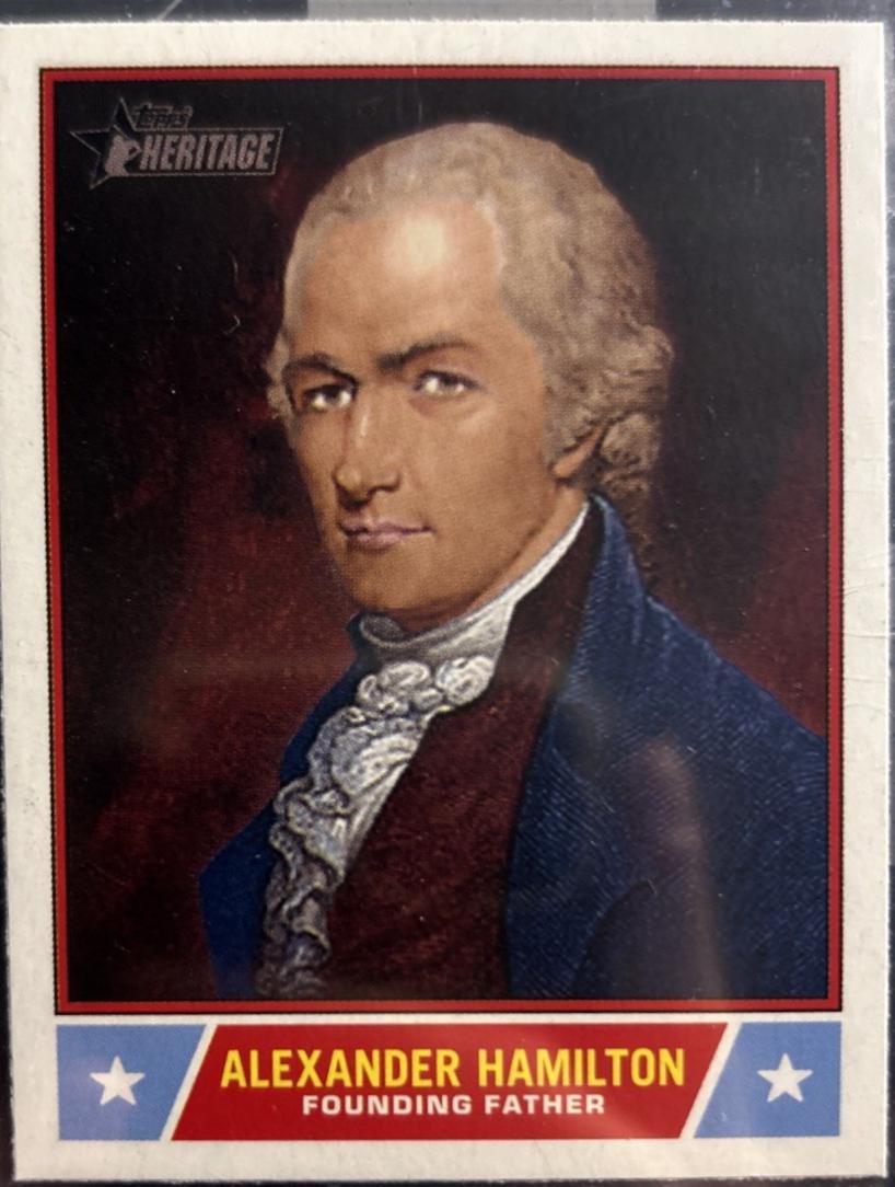 2025 Topps Heritage Notable American Alexander Hamilton #NS-6 card