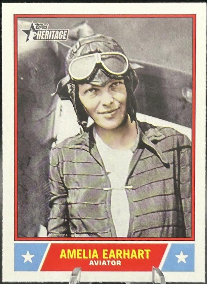 2025 Topps Heritage Notable American Amelia Earhart #NS-28 card