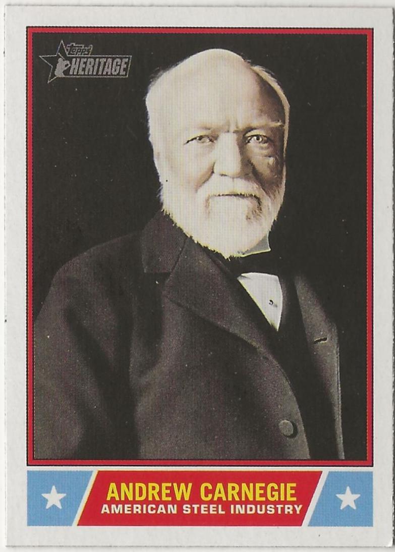 2025 Topps Heritage Notable American Andrew Carnegie #NS-56 card