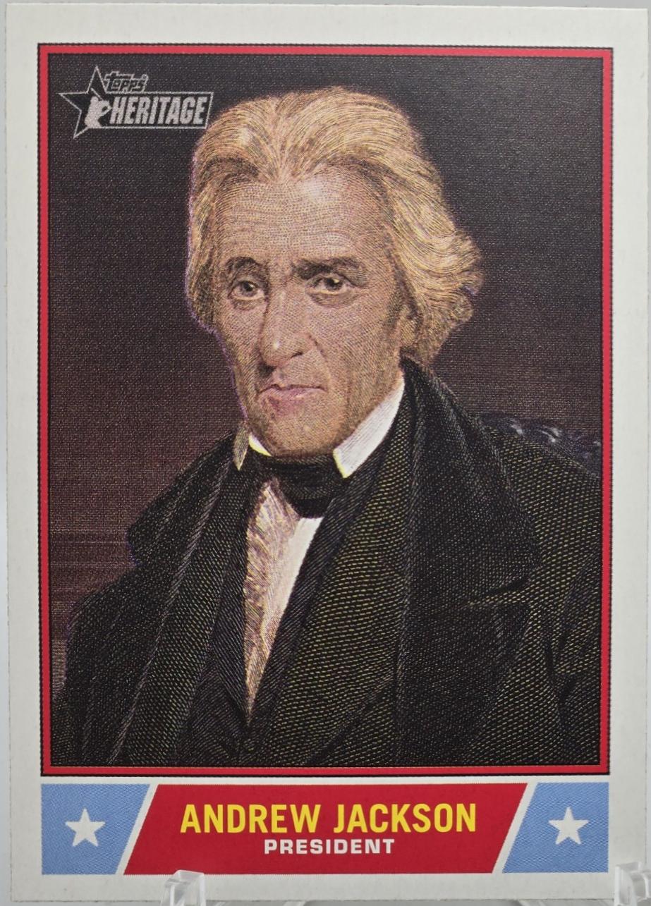 2025 Topps Heritage Notable American Andrew Jackson #NS-36 card
