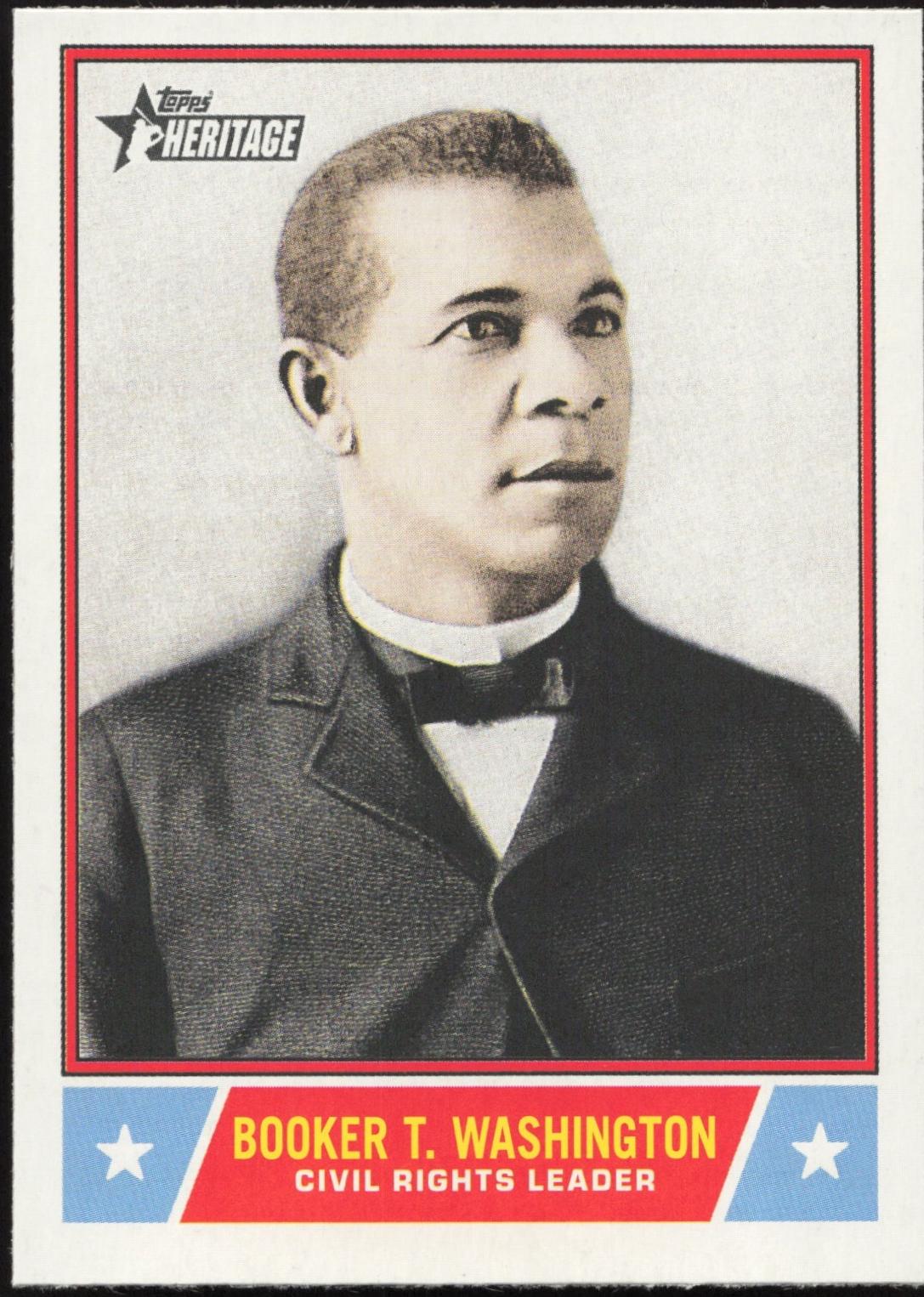 2025 Topps Heritage Notable American Booker T. Washington #NS-31 card