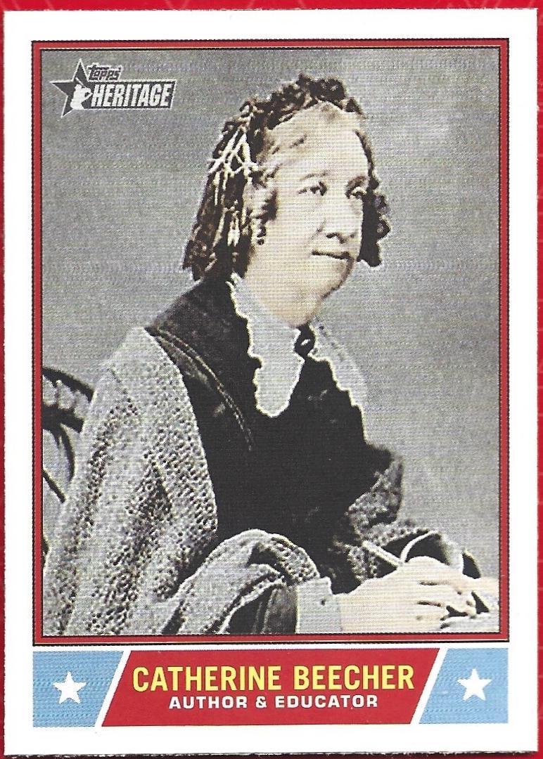 2025 Topps Heritage Notable American Catherine Beecher #NS-40 card