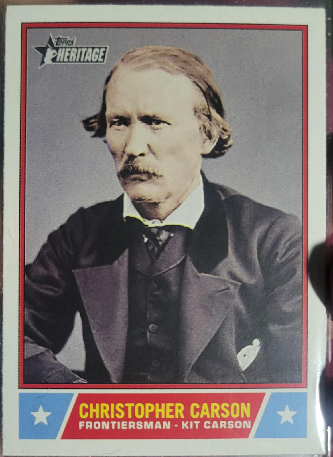 2025 Topps Heritage Notable American Christopher Carson #NS-35 card