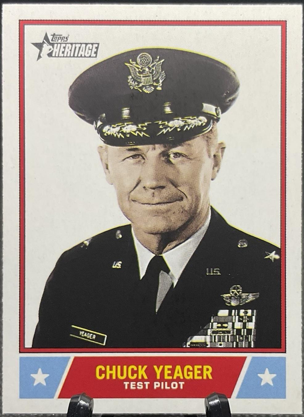 2025 Topps Heritage Notable American Chuck Yeager #NS-38 card