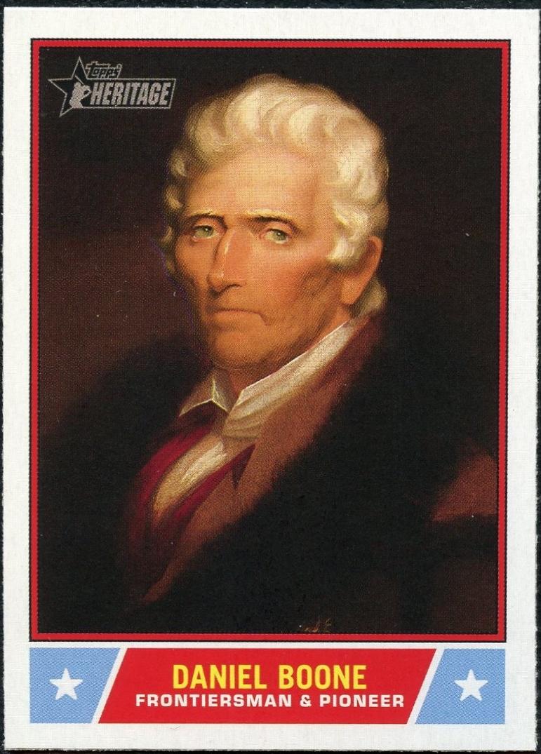2025 Topps Heritage Notable American Daniel Boone #NS-42 card