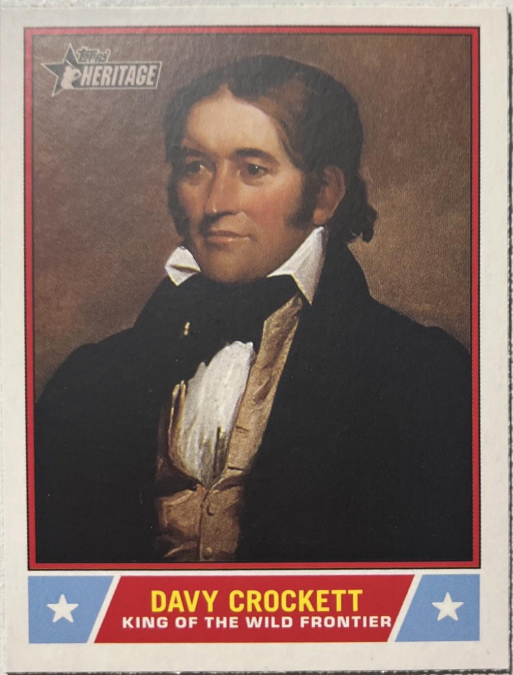 2025 Topps Heritage Notable American Davy Crockett #NS-51 card