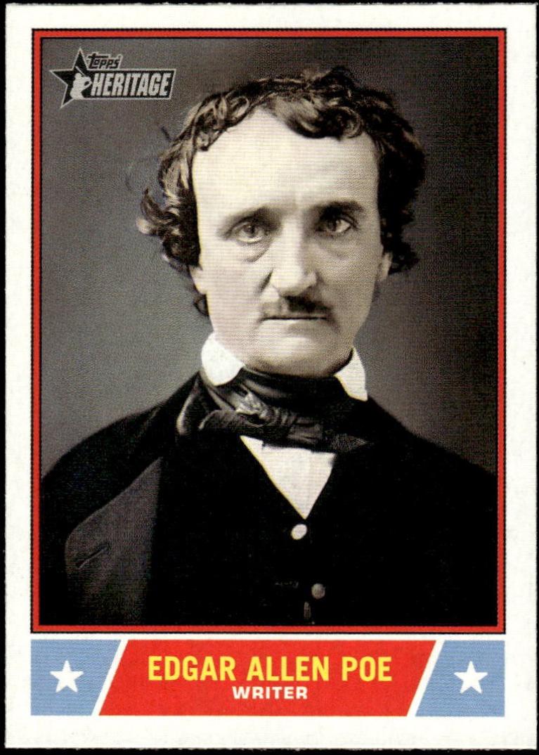 2025 Topps Heritage Notable American Edgar Allen Poe #NS-72 card
