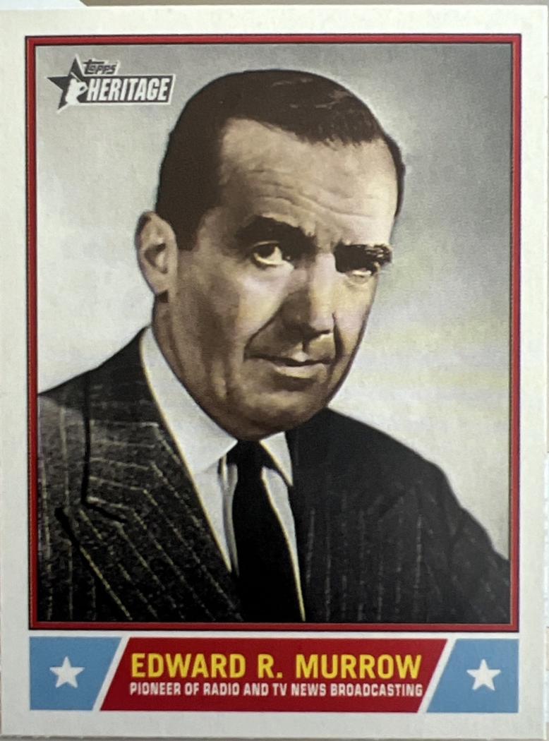 2025 Topps Heritage Notable American Edward R. Murrow #NS-74 card