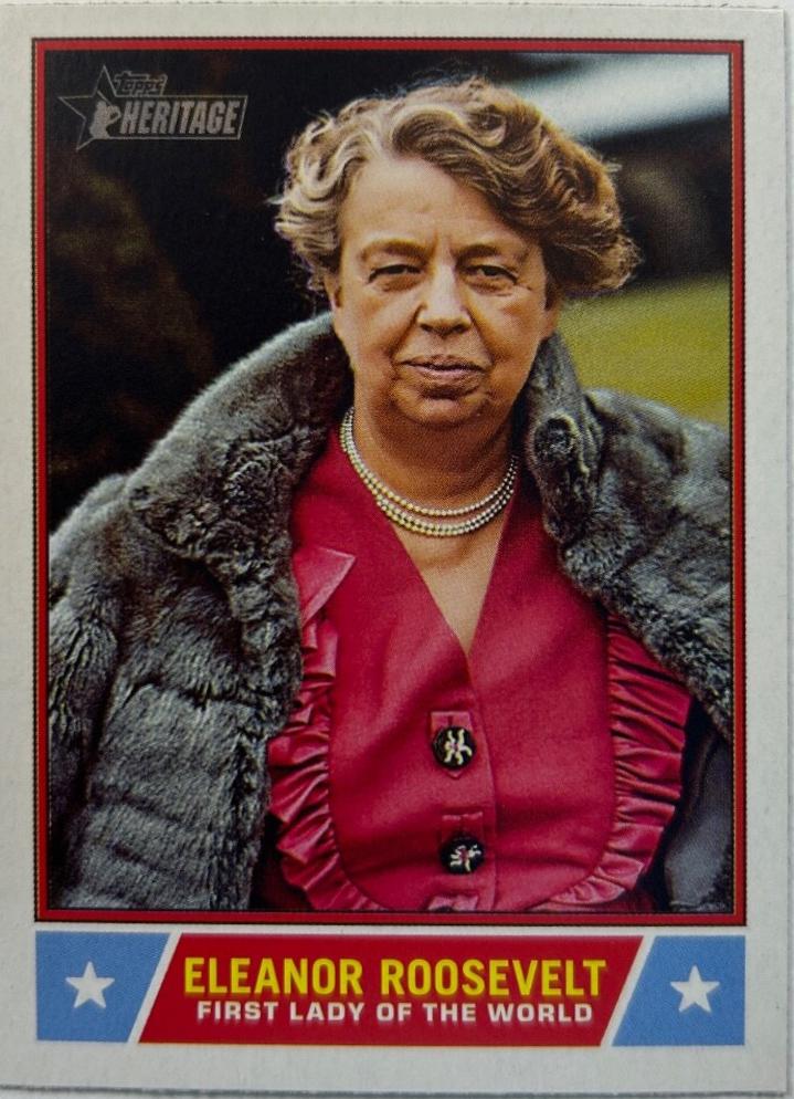 2025 Topps Heritage Notable American Eleanor Roosevelt #NS-20 card