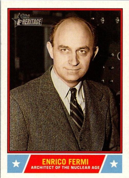 2025 Topps Heritage Notable American Enrico Fermi #NS-64 card