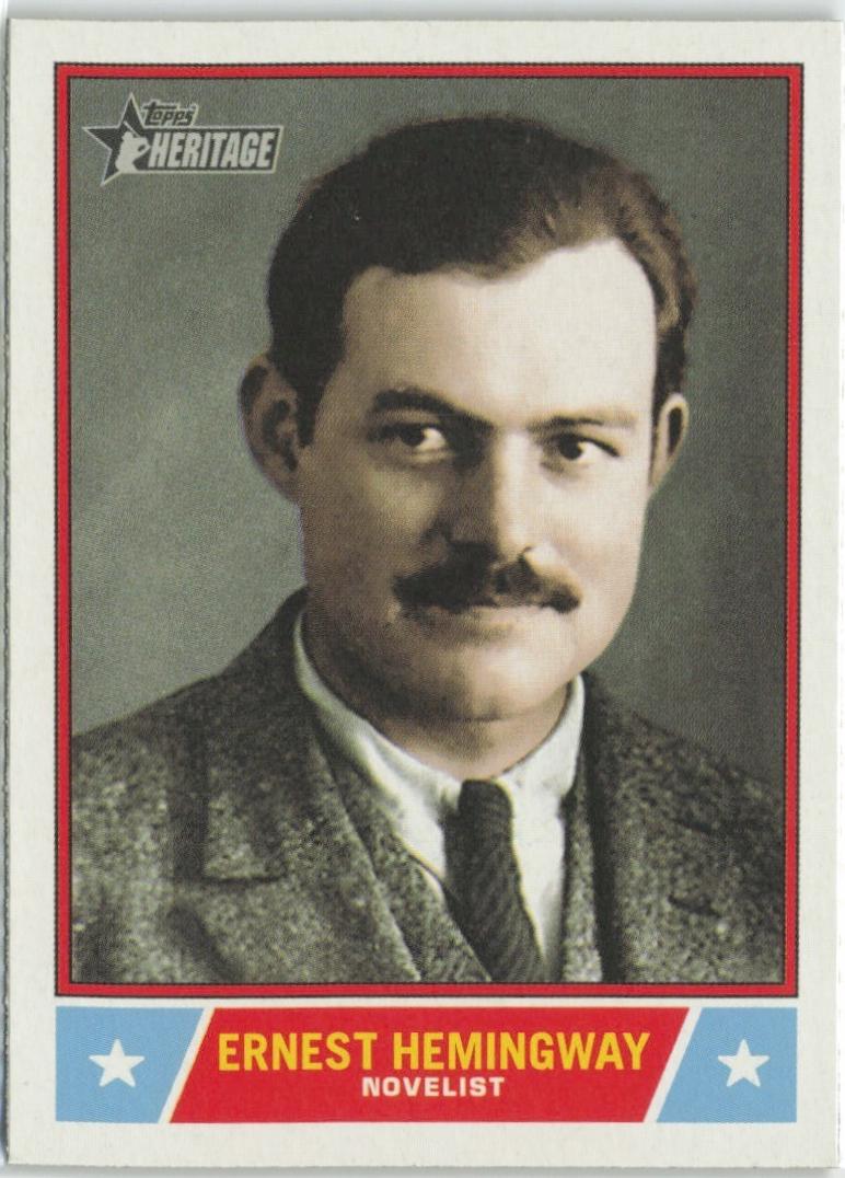 2025 Topps Heritage Notable American Ernest Hemingway #NS-66 card