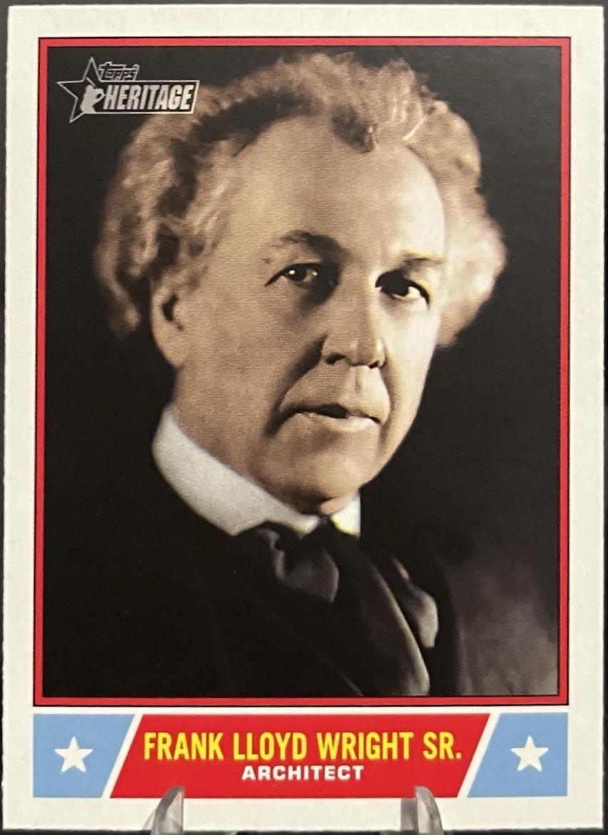 2025 Topps Heritage Notable American Frank Lloyd Wright Sr. #NS-43 card