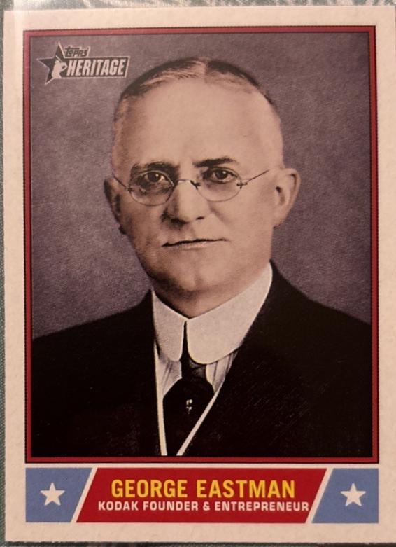 2025 Topps Heritage Notable American George Eastman #NS-63 card