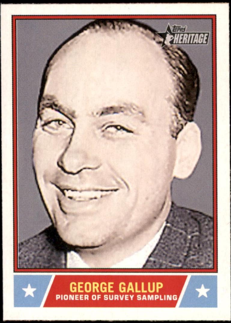 2025 Topps Heritage Notable American George Gallup #NS-68 card