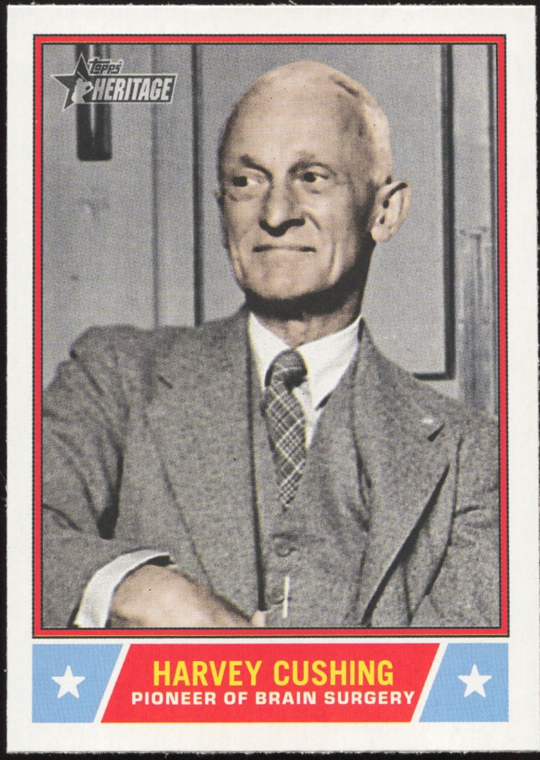 2025 Topps Heritage Notable American Harvey Cushing #NS-61 card