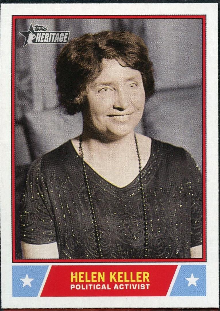 2025 Topps Heritage Notable American Helen Keller #NS-37 card