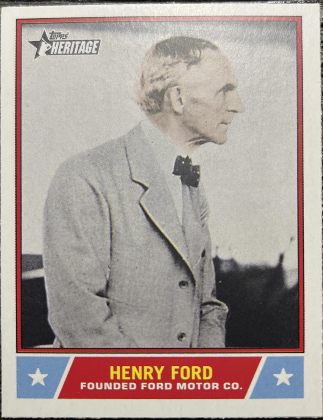 2025 Topps Heritage Notable American Henry Ford #NS-21 card