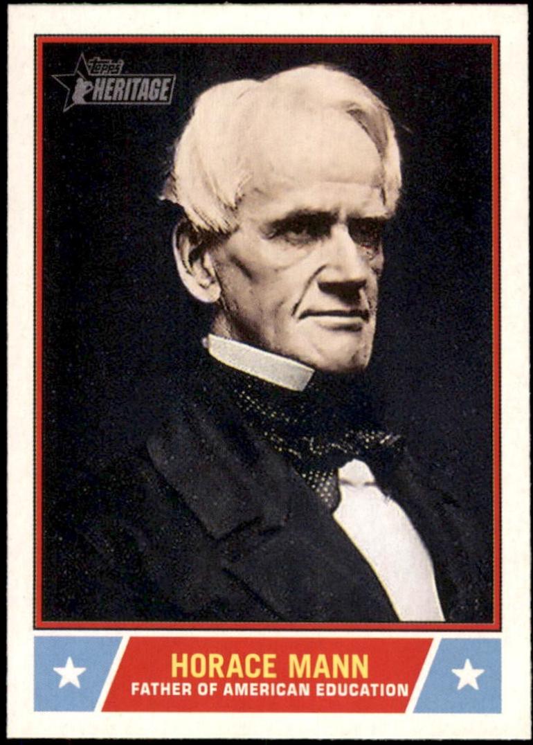 2025 Topps Heritage Notable American Horace Mann #NS-100 card